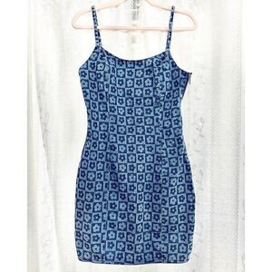 Divided denim dress 